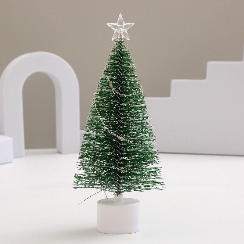7-Color LED Christmas Tree With Light Strings - Mini Desktop Holiday Decor For Home, Office, Nursery & Festive Window Displays_voghion.com