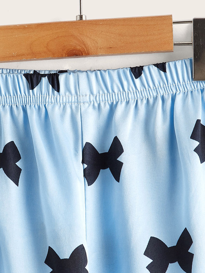 Kinder Pyjama Set Herbst Nachahmung Seide Farbe Ding Langarm Mädchen Homewear Zwei-stück kinder Anzug_voghion.com