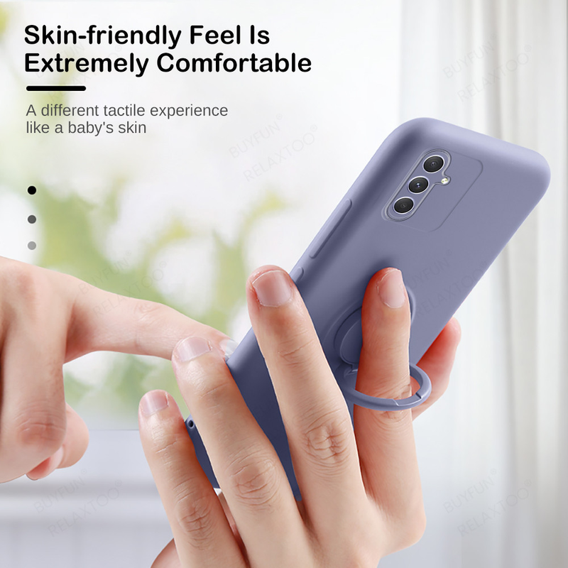 Samsung Galaxy A54 5G kotelolle Silicon Pehmeä kameran iskunkestävä kansi Sumsung A34 A14 4G 2023 auton magneettirengasjalustalle kaulanauhalle_voghion.com