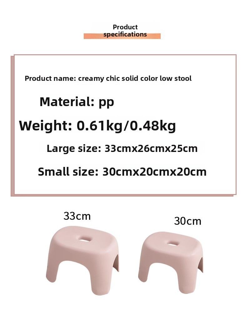 Verdickter Hocker für den Heimgebrauch, Couchtisch für das Wohnzimmer, kleiner, robuster Hocker für Erwachsene, Schuhwechselstuhl für das Badezimmer_voghion.com