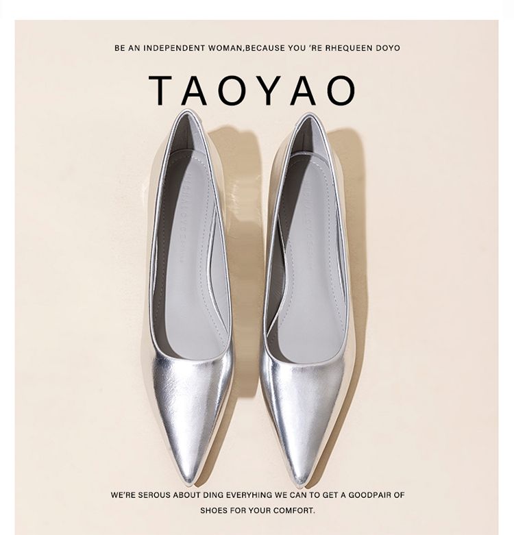 Tip In Sier Flat 2025 Novi prihod Balerinke Temperament Wild Fashion Commuter Nizka peta Not Tired Ženske čevlje_voghion.com