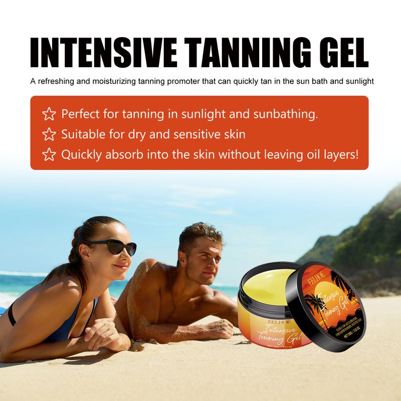 EELHOE Blackening Treatment gel: tanning at the beach seaside in summer, bronze color, refreshing and moisturizing_voghion.com