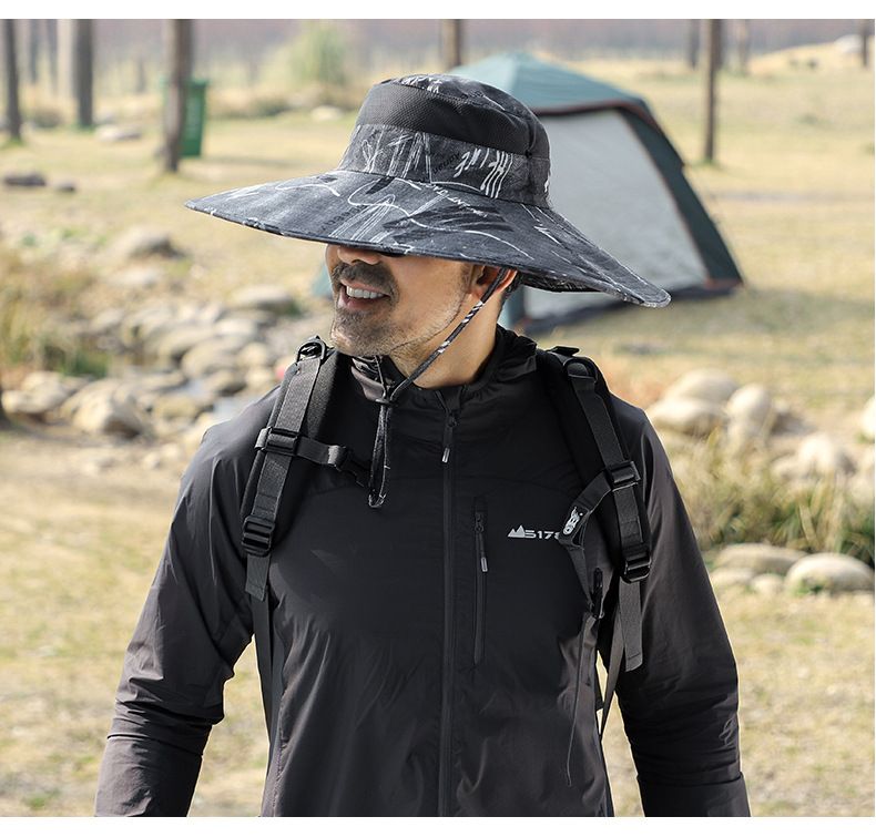 Men's UPF 50+ Sun Hat With Full Face & Neck Protection - Wide Brim Design For Fishing & Outdoor Work (Summer Essential)_voghion.com