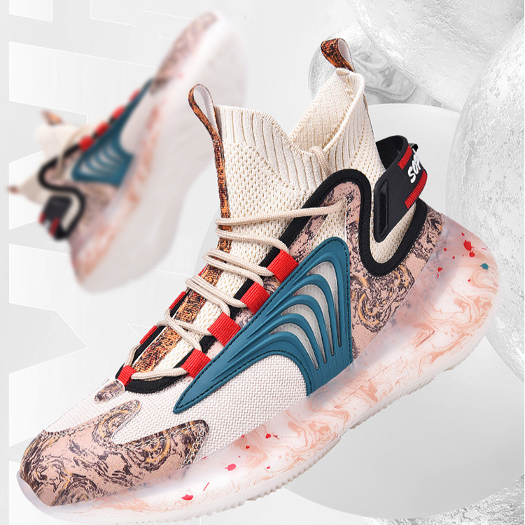 Men's new large high top basketball sneakers winter plush insulation casual dad men's trendy shoes_voghion.com