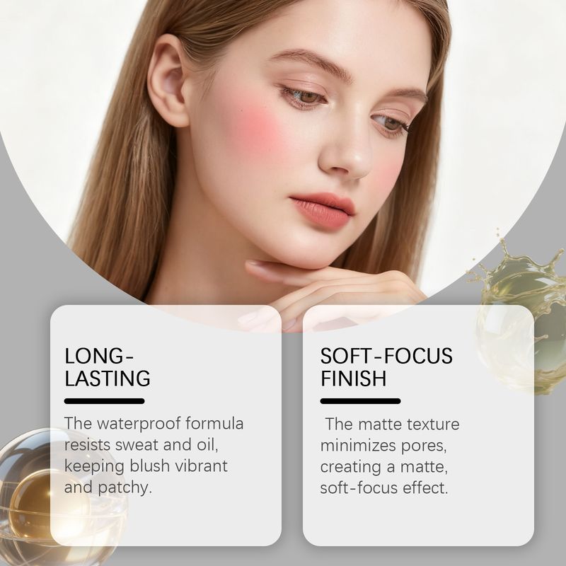 zephoco Matte Silky Blush Clear Natural Delicate Fits Skin Ruddy Color Rendering Daily Makeup_voghion.com
