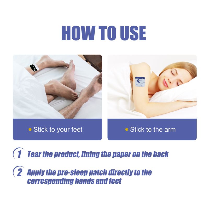 Plasture pentru somn pentru calmarea minții, dificultăți de adormire, plasture pentru puncte de acupunctură pentru insomnie, plasture pentru sănătate, plasture pentru uz casnic_voghion.com