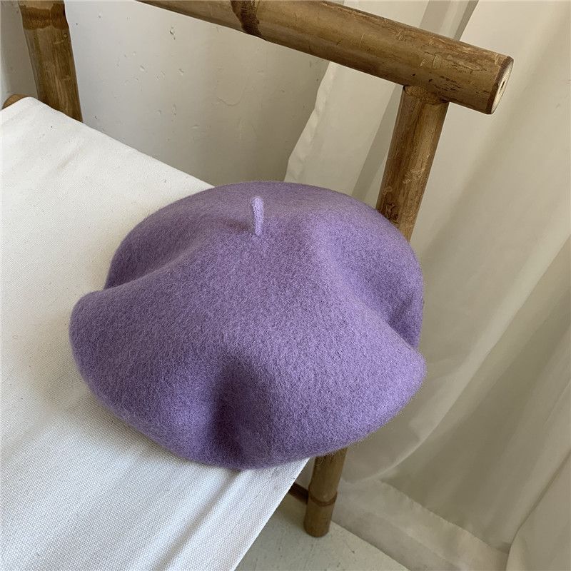 Neuheiten Elegante Wolle Künstler Maler Neue Winter Klassische Heiße Frauen Mädchen Weibliche Verdickte Woll Französisch Hut Baskenmütze Kappe Gorros_voghion.com