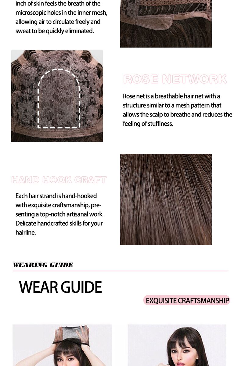Parrucche sintetiche per capelli lunghi e ondulati arancioni con riga centrale per donne Parrucca naturale per cosplay di Halloween con onda gialla arancione e resistente al calore_voghion.com