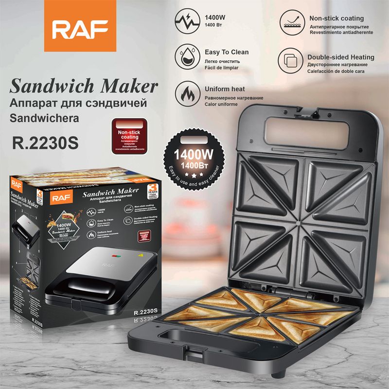 Macchina per la colazione domestica da 1500 W - Macchina per waffle con riscaldamento bifacciale_voghion.com