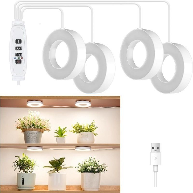 Lampada per la crescita delle piante a LED, supporto per fiori, parete per piante verdi, fiori in vaso, piante grasse, soffitto a spettro completo, luce di riempimento per piante, fabbrica_voghion.com