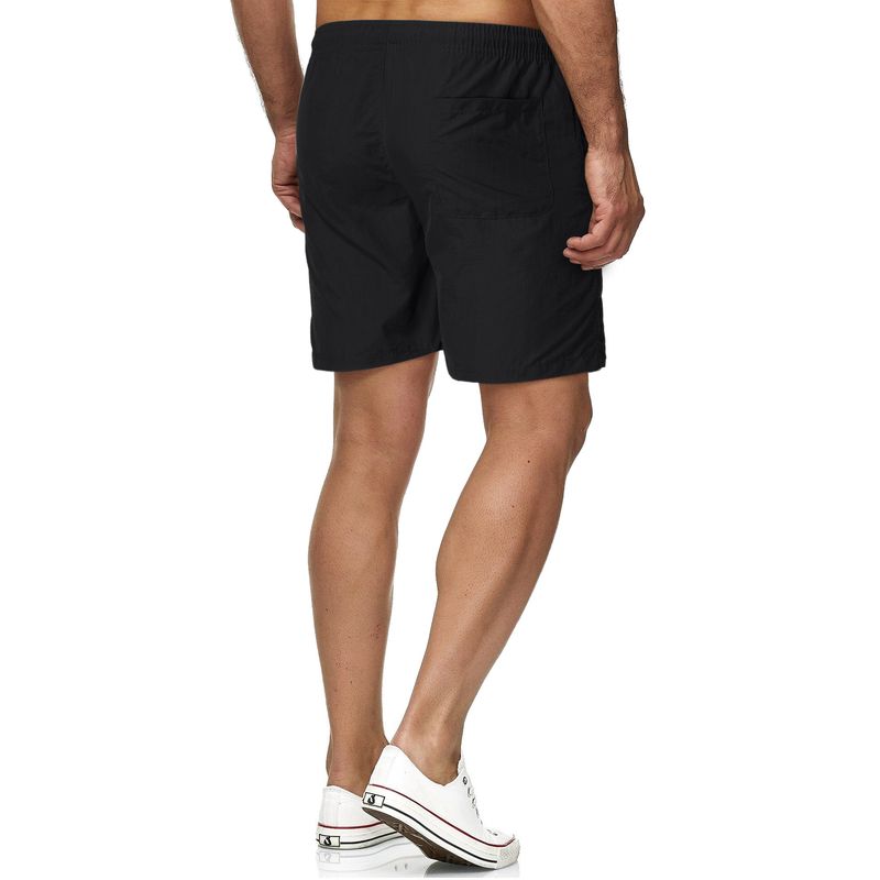 2024 Frühjahr/Sommer 5/4 Schnelltrocknende dünne einfarbige Strandhose Sport- und Fitness-Shorts für Herren_voghion.com