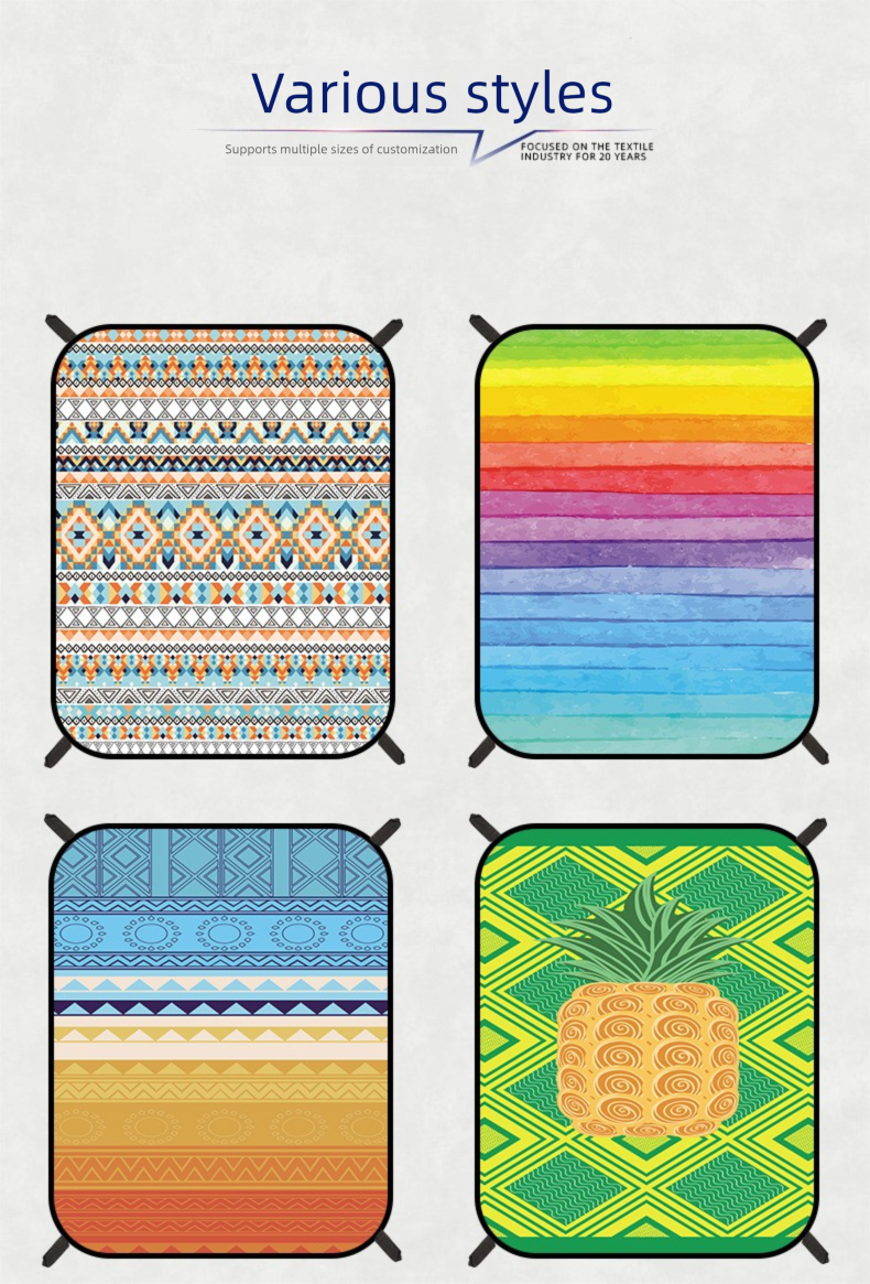 Bohemian Beach Moisture-Proof Outdoor Cushion Picnic Tent Camping Mat_voghion.com