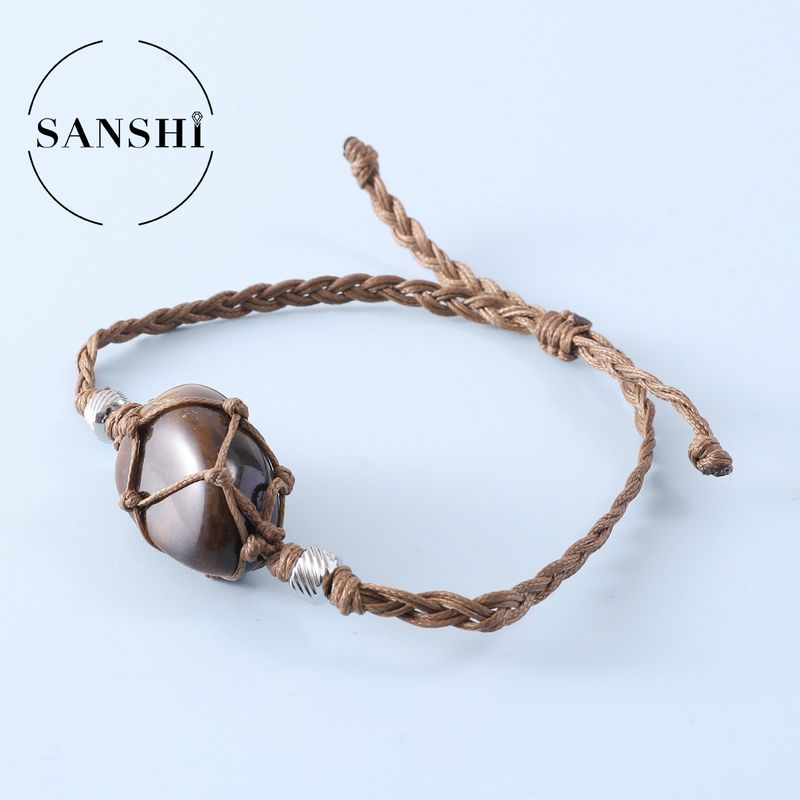 Women's Jewelry Natural Gemstones Natural Crystal Braided Bracelets Stone Bracelets Irregular Gemstones_voghion.com