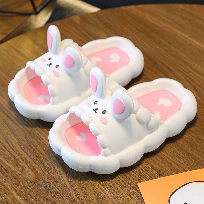 2025 Neue Kinder Sommer Cartoon Kaninchen Hause Anti Slip Weichen Boden Cool Für Jungen Und Mädchen Hausschuhe_voghion.com