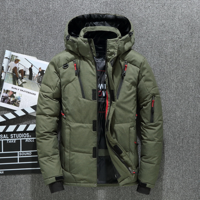 Hot Selling Winter White Duck Down Men's Short Outdoor Cotton Thick Oversized Warm Youth Jacket, Trendy_voghion.com
