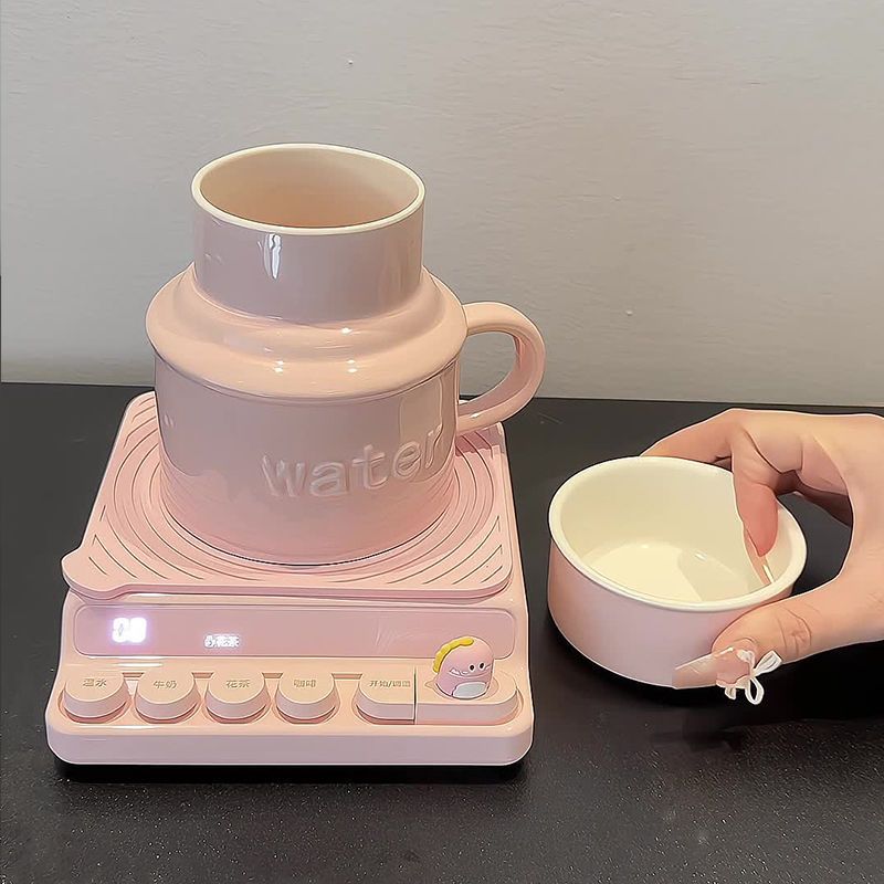 Intelligente constante onderzetter met instelbare temperatuur, elektrische verwarming, bekerwarmer, isolatiebasis, warme melk voor in de slaapzaal_voghion.com