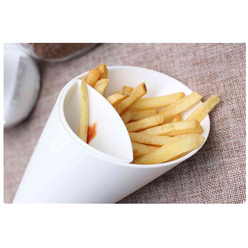 3 pezzi, nuovo utensile da cucina per patate, stoviglie 2 in 1, cono per patatine fritte con coppa per immersione_voghion.com