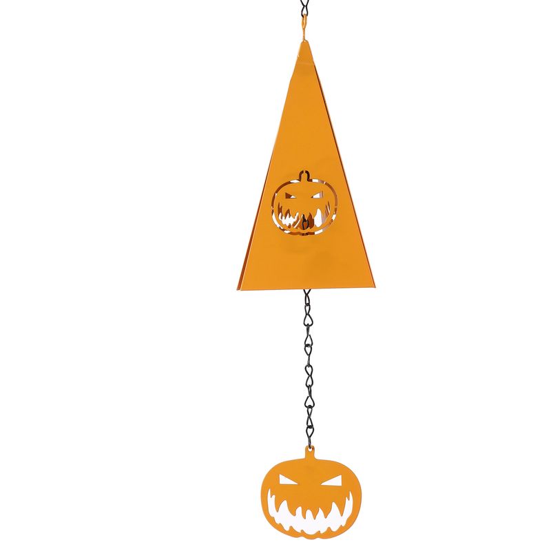 Holiday Wind Bells Wrought Iron Triangle Wind Chime Pendant Courtyard Bell Decoration European Style_voghion.com
