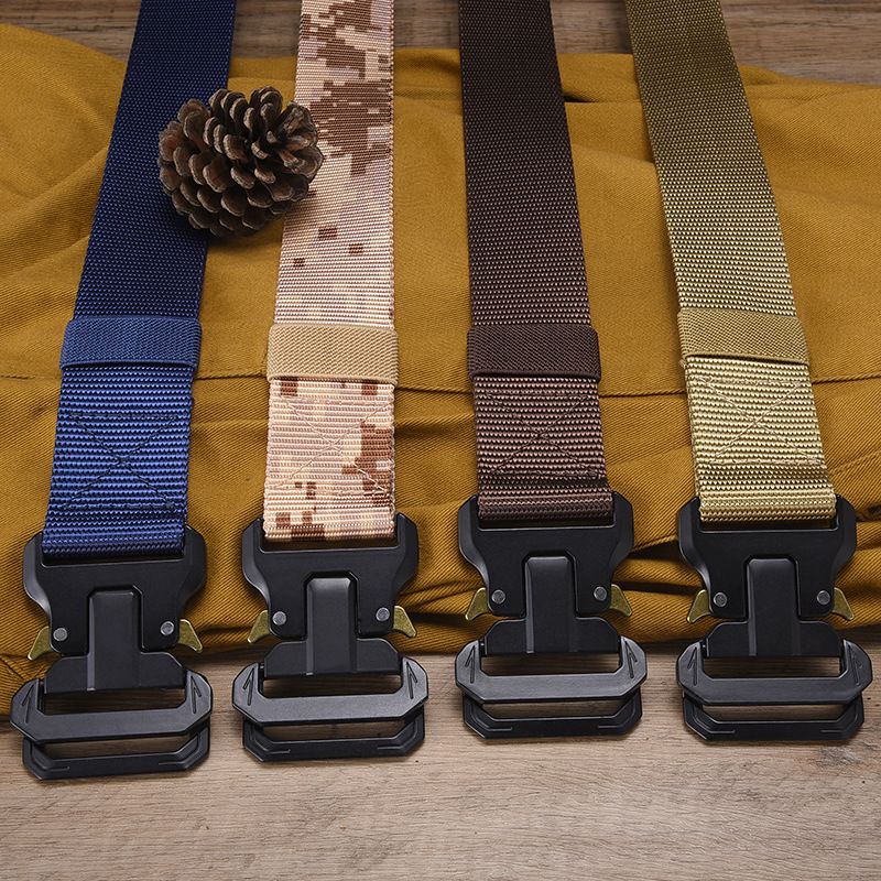 Cobra Tactical Nylon Woven Multifunctional Casual Alloy Buckle Pants Belt dla mężczyzn i kobiet_voghion.com