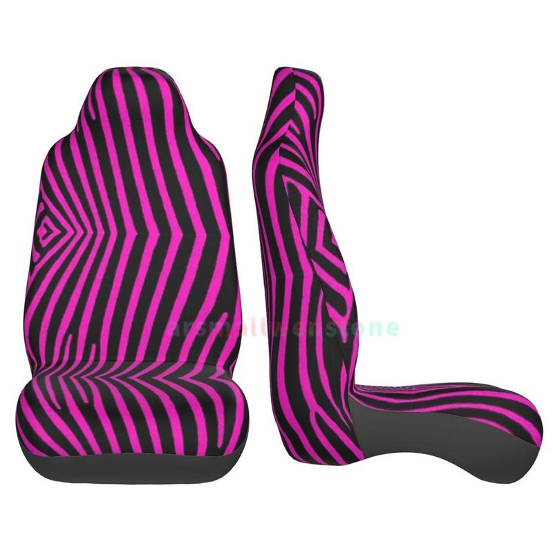 Zebra Stripe 2PCS Car Seat Anti Fouling And Convenient Protective Cover Unique Style_voghion.com