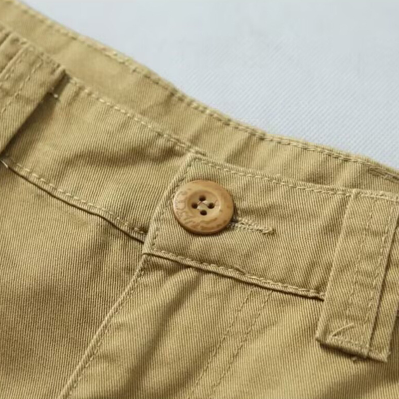 Herre bomull Kamuflasje Cargo bukser Rette ben Løse fritidsbukser Wear Wear Wear Bukser Herre_voghion.com