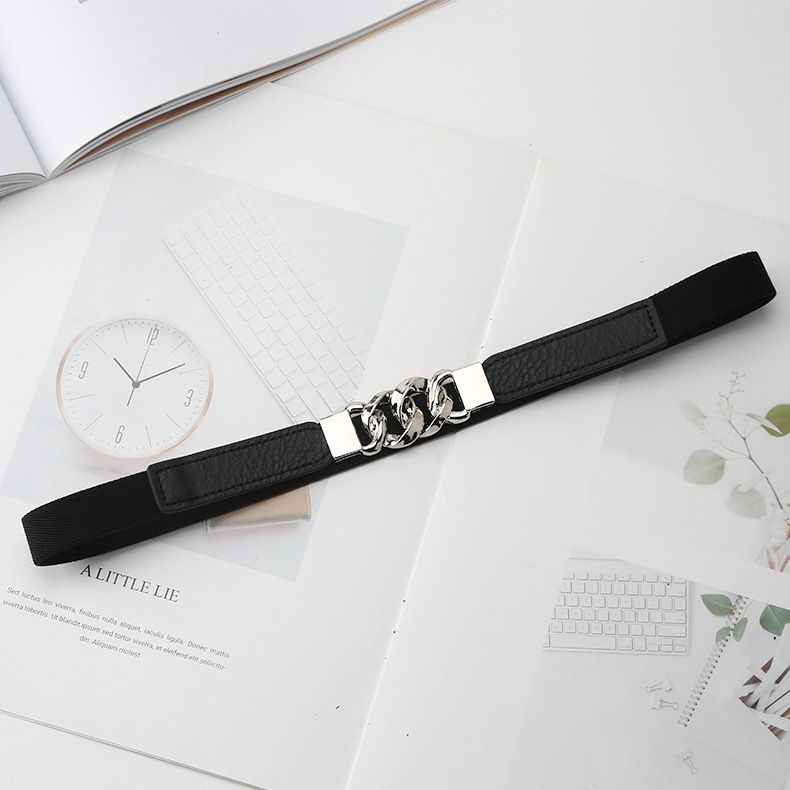 Elastic, Elastic, Fashionable, Minimalist, And Versatile Slim For Women's Dresses, Sweaters, Suits, Outerwear, Waist_voghion.com