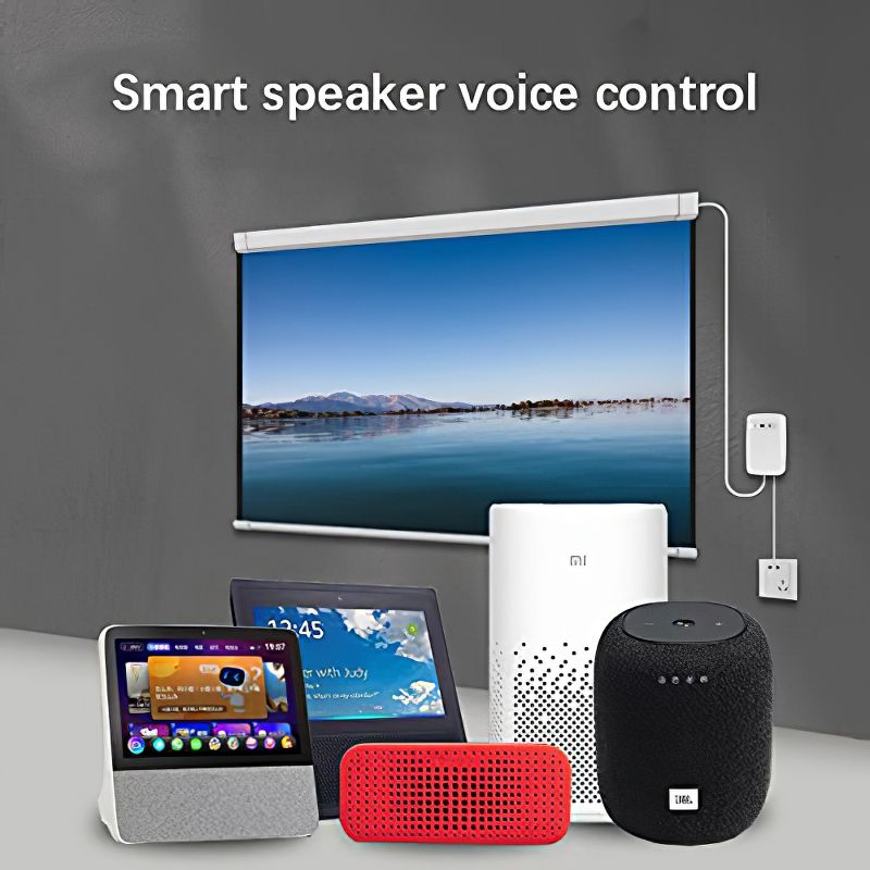 Tuya viedās mājas Wifi kinoteātra projektora ekrāna slēdzis bezvadu elektriskais aizkaru slēdža kontrolieris balss vadībai Alexa Google_voghion.com