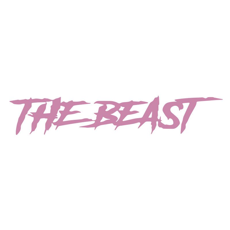 THE BEAST Zvēra personalizēta, radoša, moderna angļu automašīnas uzlīmes dekorācija_voghion.com