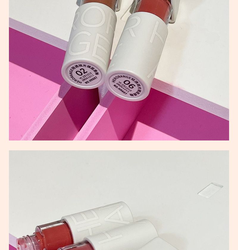 Nuovo lucidalabbra a specchio traslucido chiaro Water Gloss Pure Desire Glass Lips appare bianco e duraturo, non si attacca facilmente alla tazza lucidalabbra_voghion.com