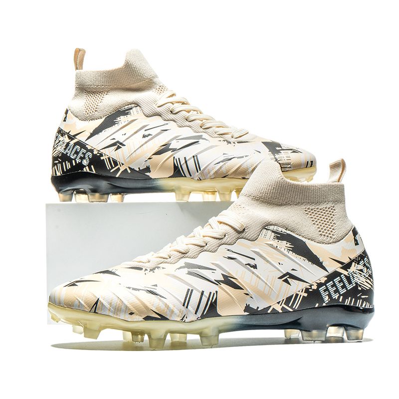 2024 New High-Top Long High-Quality Professional Training Sneakers Broken Spikes Football Shoes_voghion.com