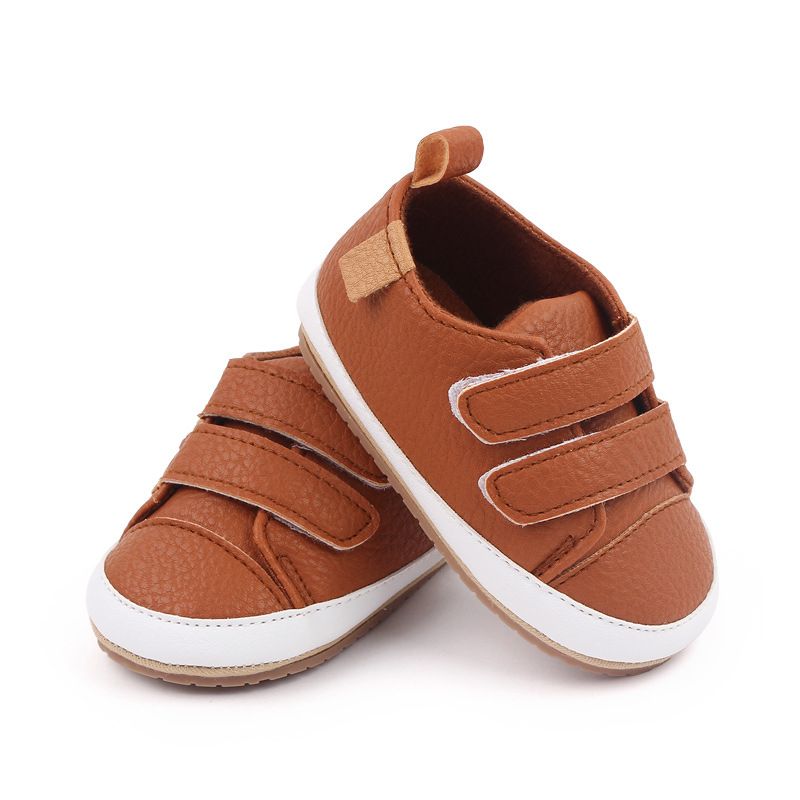 Mère et enfants printemps et automne chaussures bébé 3-6-12 mois bébé double Velcro chaussures enfant en bas âge chaussures bébé M22-13_voghion.com