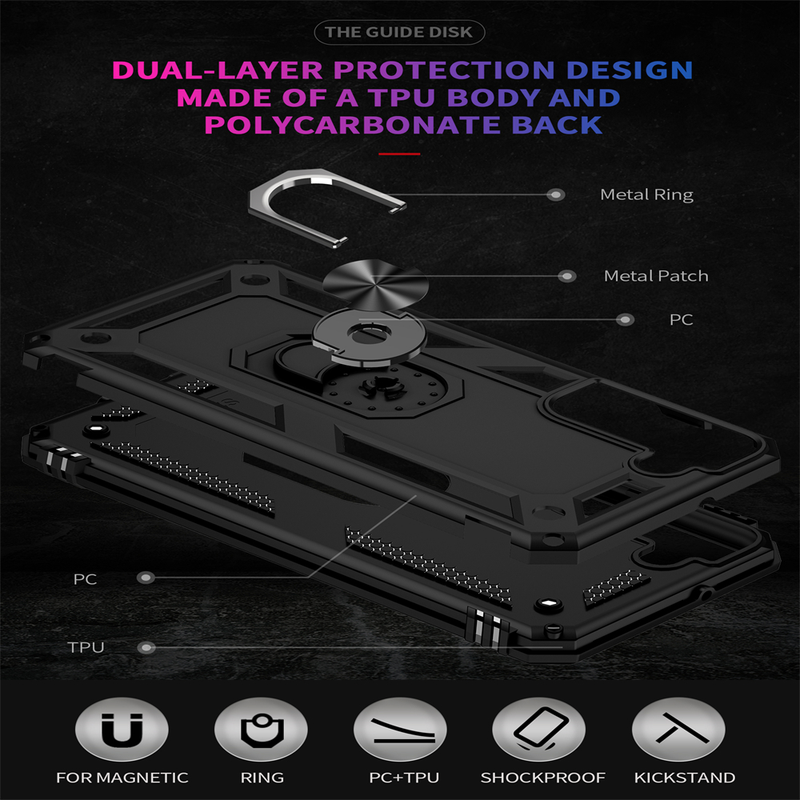 Coque antichoc pour Samsung Galaxy S22 S21 S20 FE Note 20 Ultra S10 10 Plus Lite Coque antichoc avec béquille_voghion.com