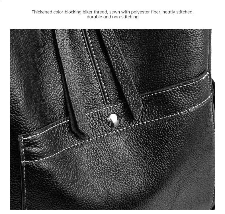 Damenrucksack aus echtem Leder, großes Fassungsvermögen, modische, lässige Schultertasche aus weichem, hochwertigem Rindsleder, faltbar, für Mädchen_voghion.com