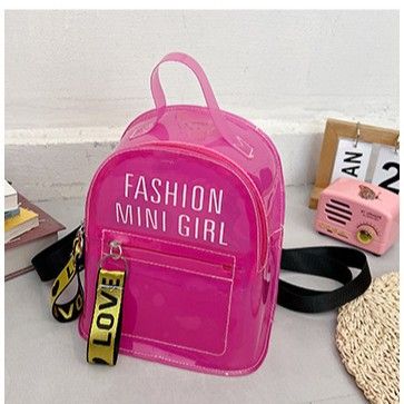 Zaino da donna in gelatina trasparente estivo, stile semplice e alla moda, versione coreana 2024_voghion.com