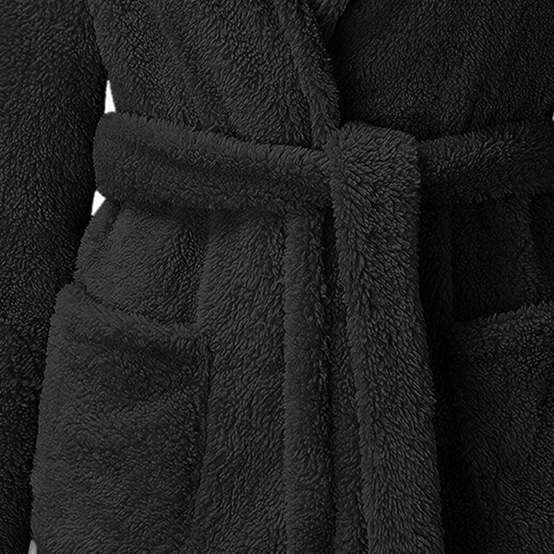 Herrenbekleidung 2024 Herbst und Winter neue Herren plus Samt dicke warme langärmelige Hauskleidung lässig einfache und bequeme Flanell-Bademantel_voghion.com