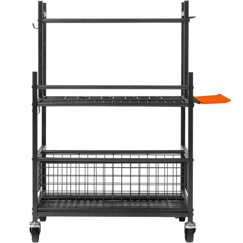 16 Wheels Long-Handl Slots Organization Garage And Tool Organizer With Tower Storage Hooks Yard Rack Garden Tool Hold With For_voghion.com