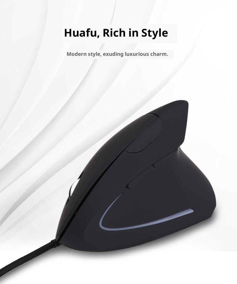 Digitex Digitex 5th Generation Rechargeable Left-Handed Wireless Wired Vertical Mouse Dropshipping_voghion.com