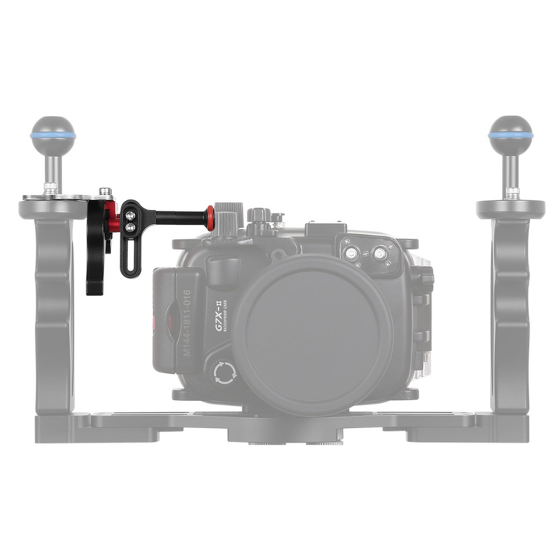 Aluminium-Shutter-Trigger-Verlängerungshebel-Montageadapter, Zubehör für Tauchtablett-Stabilisator, Unterwasserkamera-Gehäuse_voghion.com