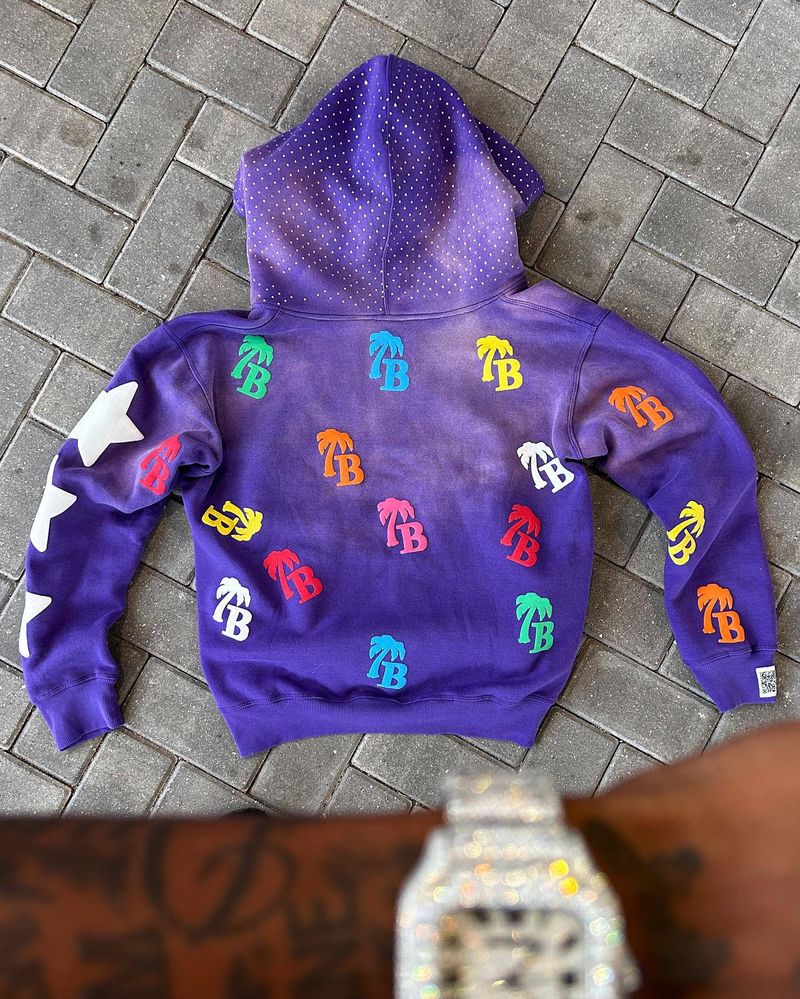 Felpa con cappuccio streetwear retrò Y2K con stampa di lettere in schiuma, felpa oversize unisex con cerniera, moda hip hop, pullover con grafica 3D_voghion.com