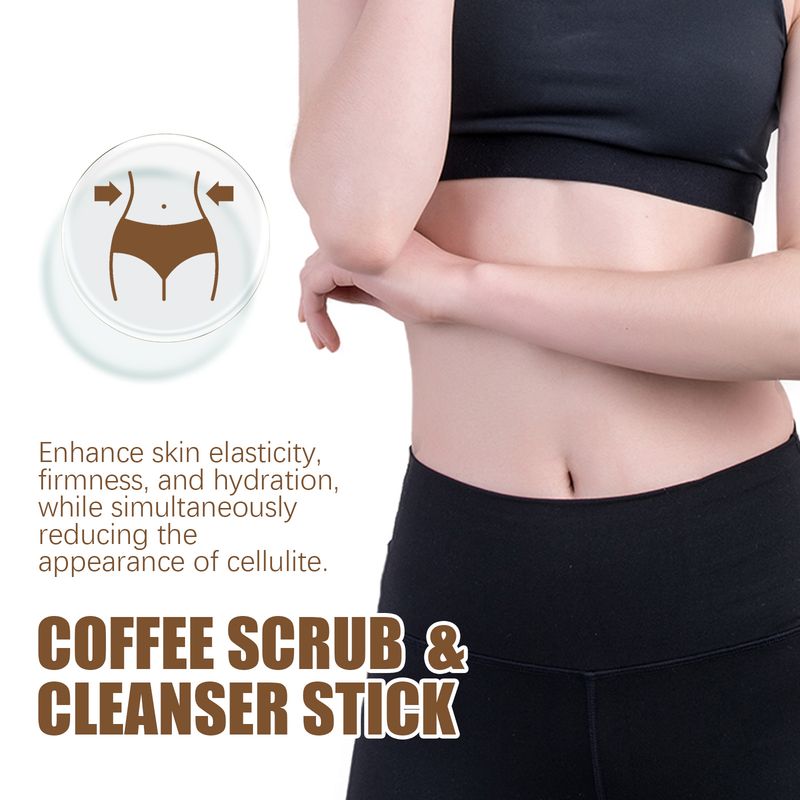 EELHOE Coffee Scrub Scrub Stick For Deep Cleansing And Exfoliating Melanin Slimming And Toning Cream_voghion.com