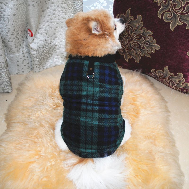 Abbigliamento per animali domestici diretto dalla fabbrica, per cani, autunno e inverno, in pile polare, fibbia di trazione, 27 colori brevettati, saranno oggetto di indagine_voghion.com