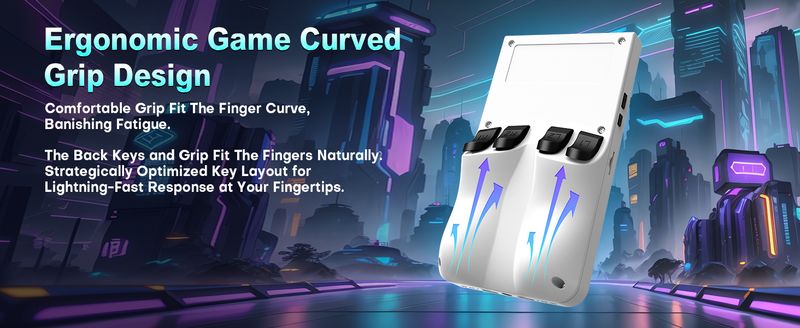 Console di gioco portatile retrò con sistema Linux, schermo IPS da 4,0 pollici, open source, lettore video portatile R36MAX, regalo per bambini_voghion.com