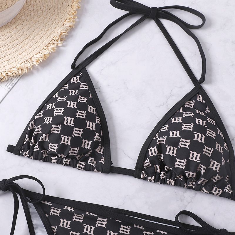Frauen neue split badeanzug frauen schnüren bikini sexy split damen badeanzug set_voghion.com