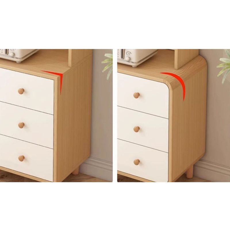 Multi-layer Multi-functional Organizer Wall-mounted Floor-standing Kitchen Storage Cabinet_voghion.com
