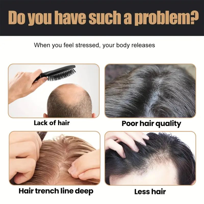 Shampoo unterstützt die Melaninproduktion im Haar, fördert die Durchblutung der Kopfhaut, nährt Haar und Kopfhaut und verbessert die Haarfarbe für Männer_voghion.com
