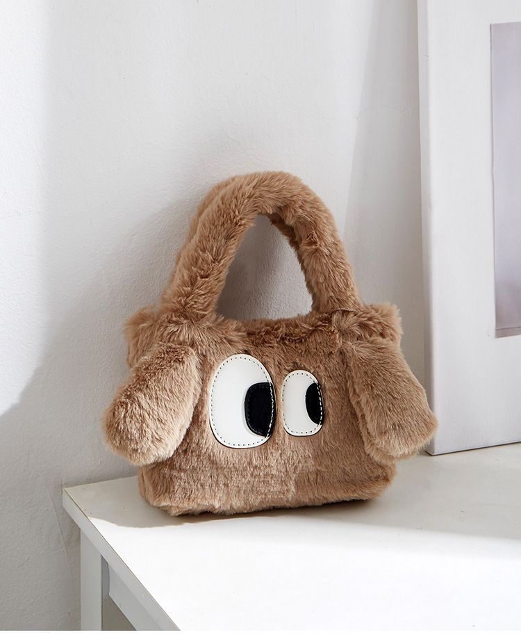 Koreanische Version der modischen lässigen süßen Pelztasche, die diesjährige neue Cartoon-Handtasche für Frauen, personalisiert und einfach_voghion.com