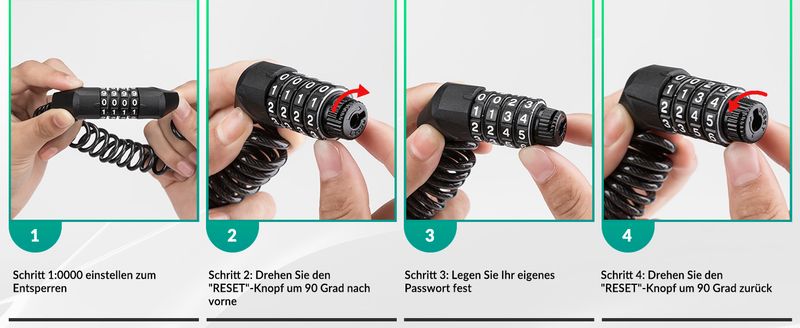 Lucchetto per bicicletta e moto ROCKBROS mini lucchetto a combinazione lucchetto per casco lucchetto a cavo_voghion.com