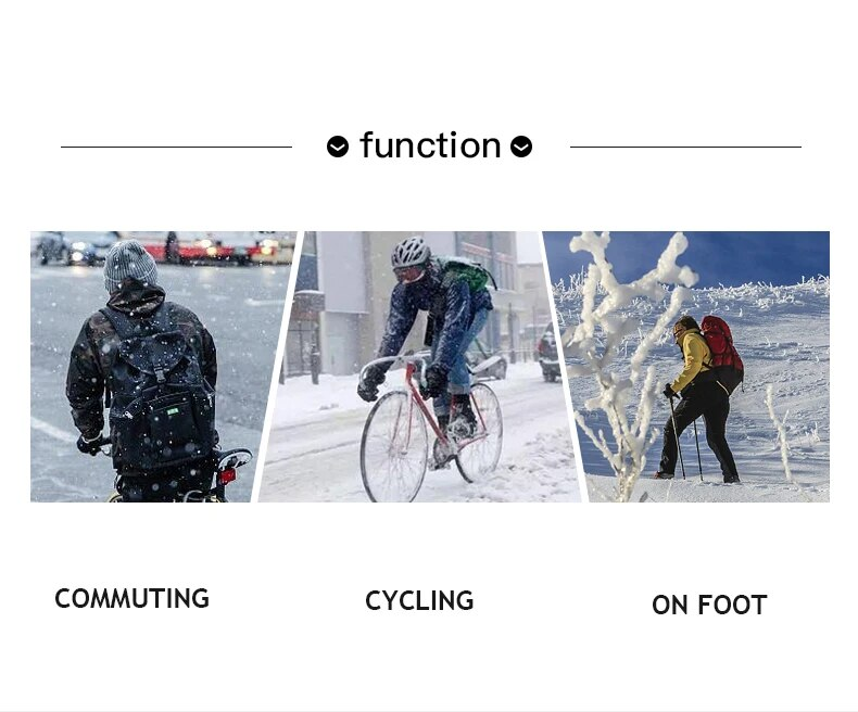 Herren-Fahrradhandschuhe, Winter, warm, Leder, Fleece, wasserdicht, winddicht, Touchscreen, Fahrrad, Outdoor, Vollfinger, Fahrrad, Ski_voghion.com