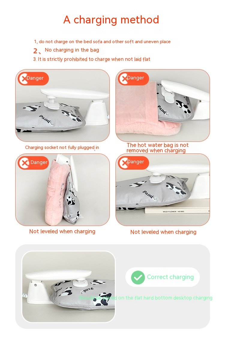 Peluche caldo carino plug in borsa dell'acqua tipo di ricarica elettrica ragazza tesoro mano calda_voghion.com