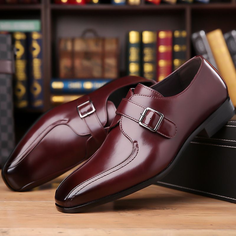 Männer Business Casual Kleed Oxfords Formell Lace-Up Schong fir Büro, Partyen an Alldag_voghion.com